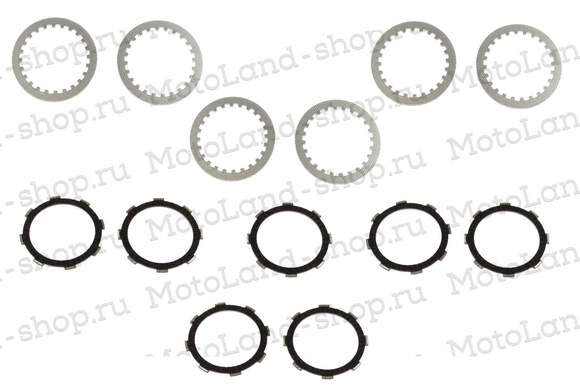 Диски сцепления (комплект фрикц.+сталь)172FMM-3A pitbikemarket.ru