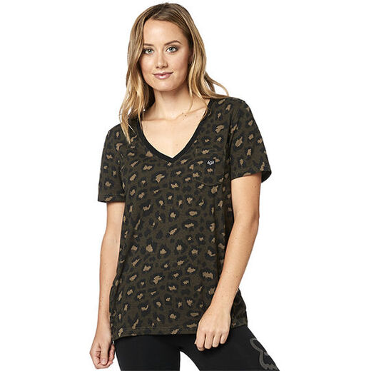 Футболка женская Fox Wild Child Vneck Dirt Dirt, S, 2020 (23565-117-S) pitbikemarket.ru