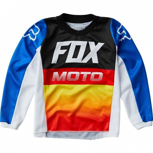 Мотоджерси детская Fox 180 Fyce Kids Jersey синее / красное KM (24584-149-KM) pitbikemarket.ru