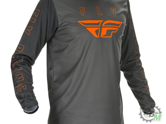 Джерси детская FLY RACING F-16 серая/оранжевая  2021  YX pitbikemarket.ru