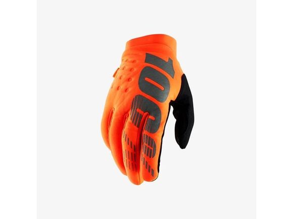 Мотоперчатки 100% Brisker Glove Fluo Orange/Black, L, 2020 (10016-260-12) pitbikemarket.ru
