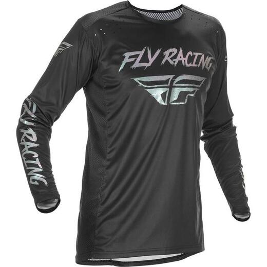 Джерси FLY RACING LITE S.E. черная/серебристая 2021 S pitbikemarket.ru