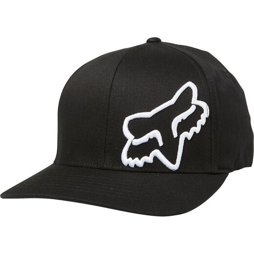 Бейсболка Fox Flex 45 Flexfit Hat черная / белая, XS/S, 2021 (58379-018-XS/S) pitbikemarket.ru