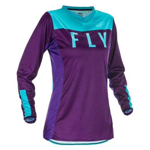 Джерси женская FLY RACING WOMEN'S LITE фиолетовая/синяя 2021 L pitbikemarket.ru