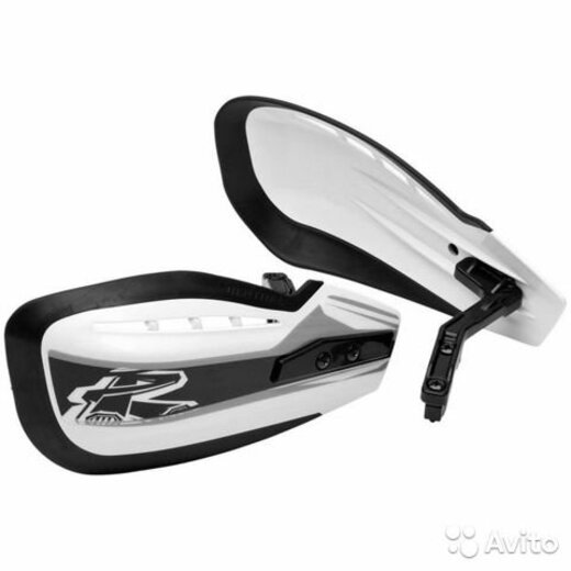 Защита рук двухкомпонентная + крепеж на руль RENTHAL HG-100 белая pitbikemarket.ru