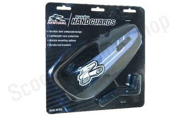 Защита рук двухкомпонентная + крепеж на руль RENTHAL HG-100 черная pitbikemarket.ru