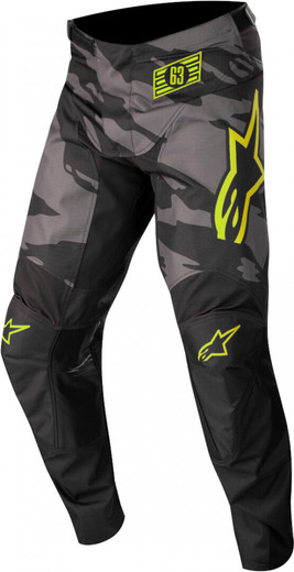 ALPINESTARS Мотобрюки кроссовые RACER TACTICAL PANTS (черно-серо-камуфляжно-желтый, 1154, 34) pitbikemarket.ru