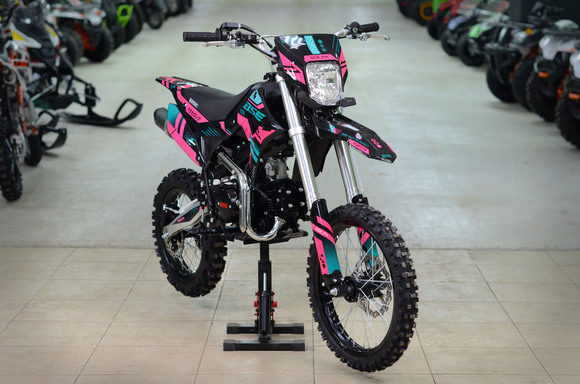 Питбайк BSE PH 125 AK47 17/14 Aquamarine (фара, электростартер) pitbikemarket.ru