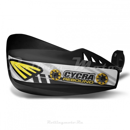 Защита рук мотокросс + крепеж на руль CYCRA REBOUND откидная черная pitbikemarket.ru