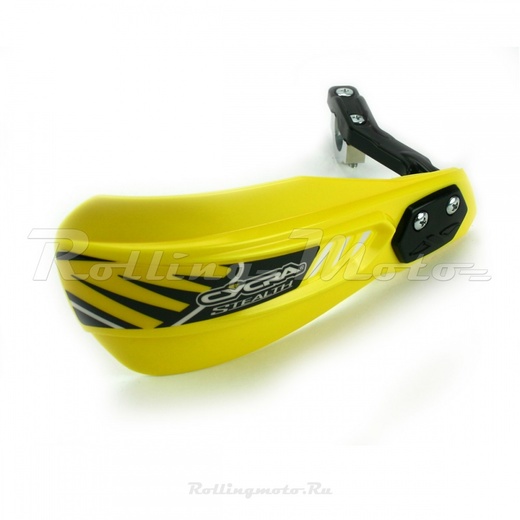 Защита рук мотокросс + крепеж на руль CYCRA STEALTH PRIMAL желтая pitbikemarket.ru