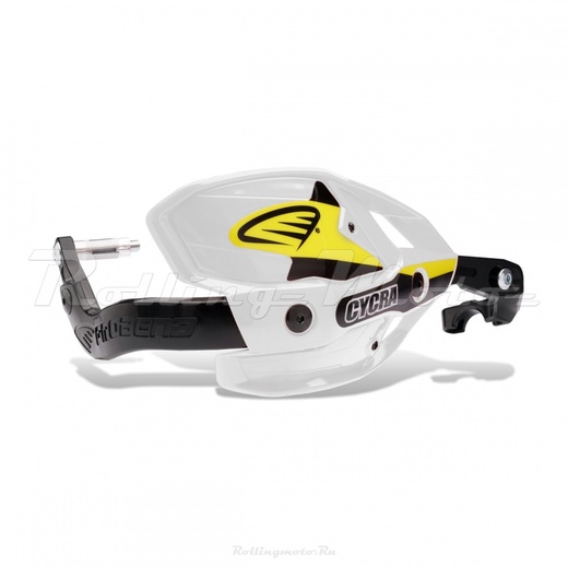 Защита рук эндуро + крепеж на руль CYCRA ULTRA PROBEND HCM 1-1/8" белая pitbikemarket.ru