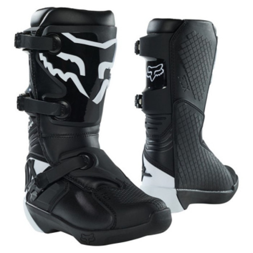 Мотоботы подростковые Fox Comp Youth Boot Black, Y6, 2021 (27689-001-6) pitbikemarket.ru