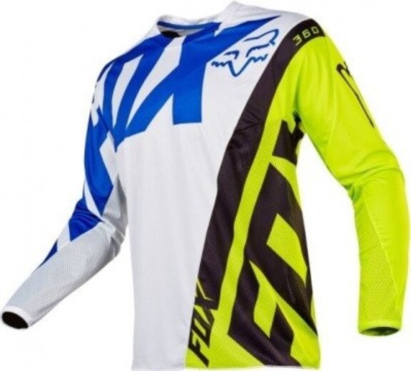 Мотоджерси Fox 360 Creo Jersey белое / желтое M (17245-214-M) pitbikemarket.ru