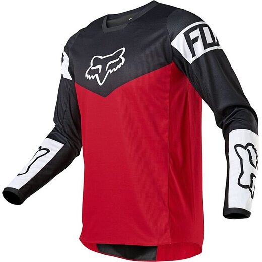 Мотоджерси подростковая Fox 180 Revn Youth Jersey (Flame Red, YL, 2021 (25862-122-YL)) pitbikemarket.ru