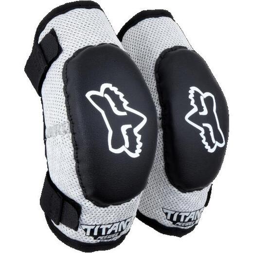Налокотники подростковые Fox Titan Elbow Youth Guard Black/Silver, OS, 2021 (08039-464-OS) pitbikemarket.ru