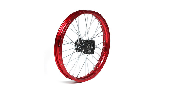 Диск 17"х1,6 передний диск. торм. аллюминий KAYO красный pitbikemarket.ru
