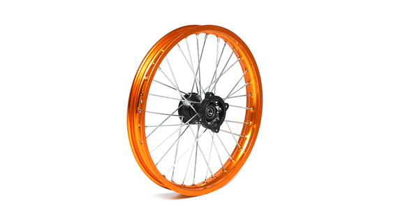 Диск 17"х1,6 передний алюминий питбайк KAYO оранжевый pitbikemarket.ru