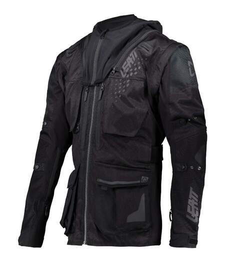 Куртка мото LEATT #3 black (текстиль) (XXL) pitbikemarket.ru