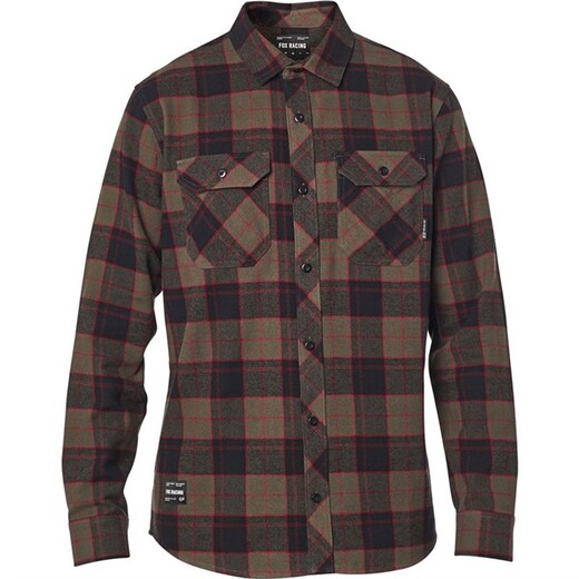 Рубашка Fox Traildust 2.0 Flannel Взрослый, L, коричневый, 2020 (23826-117-L) pitbikemarket.ru