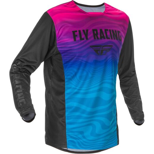Джерси FLY RACING KINETIC K121 S.E. черная/розовая/синяя 2021 XL pitbikemarket.ru