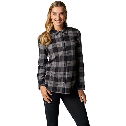 Рубашка женская Fox Pines Flannel Женский, S, серый, 2020 (25703-185-S) pitbikemarket.ru