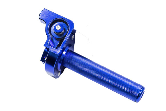 Ручка газа в сборе алюминиевая CNC синяя pitbikemarket.ru