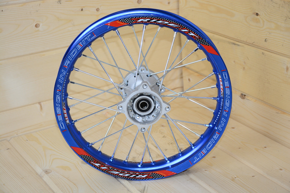 Обод 14" задний алюминий (1,85-R14 d=15mm) синий pitbikemarket.ru