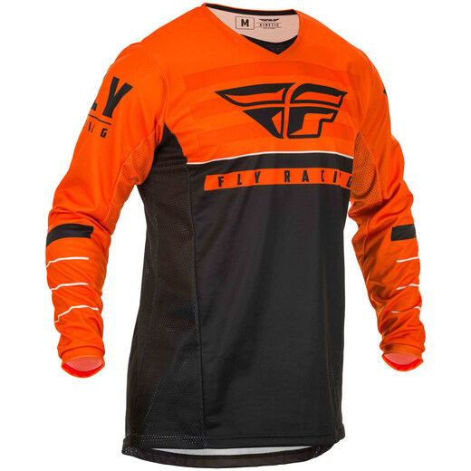 Футболка для мотокросса FLY RACING KINETIC K120 оранжевая/чёрная/белая (2020)   M pitbikemarket.ru