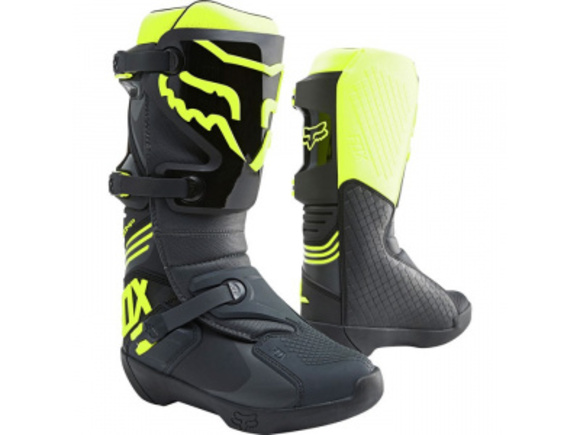 Мотоботы Fox Comp Boot Black/Yellow, 10, 2021 (25839-019-10) pitbikemarket.ru