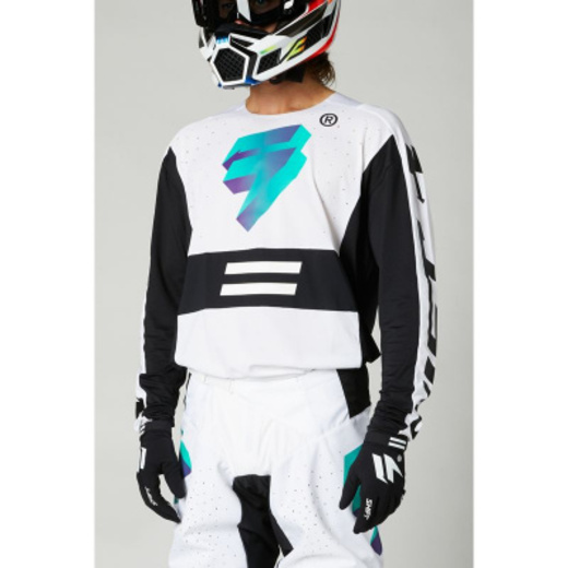 Мотоджерси Shift Black Label UV Jersey White/Ultraviolet, M, 2021 (26495-476-M) pitbikemarket.ru
