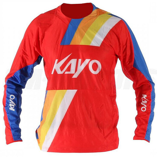 Футболка для мотокросса KAYO красная/синяя XXXL pitbikemarket.ru