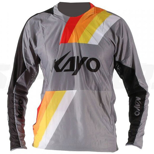 Футболка для мотокросса KAYO серая/черная  XL pitbikemarket.ru