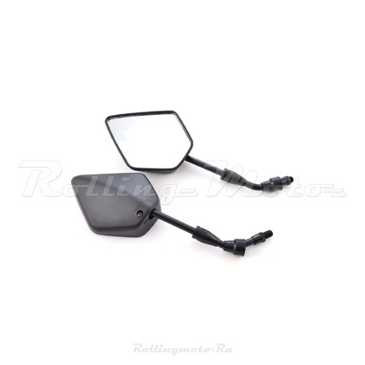 Зеркала мото (пара) SMP-044 прав. резьба M10 черные  SM-PARTS pitbikemarket.ru