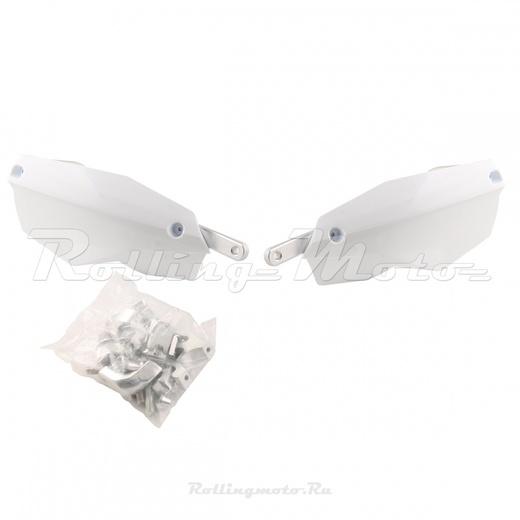 Защита рук (пара) HP24 белая армированная SM-PARTS pitbikemarket.ru