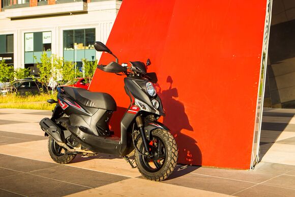 Скутер SYM CROX 125 Черный / Матовый Темно-Серый pitbikemarket.ru