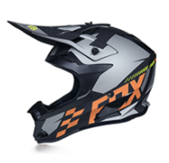 Шлем кроссовый 166 "Fox" orange/black/grey XL pitbikemarket.ru
