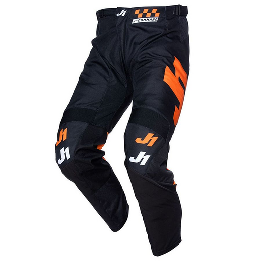 Брюки для мотокросса JUST1 J-COMMAND COMPETITION (черный/оранжевый, 32, 1560035-930-8097) pitbikemarket.ru