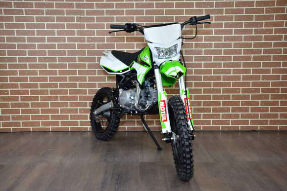 Питбайк Apollo RFZ START 125LE 17х14 Зеленый (фара, электростартер) pitbikemarket.ru