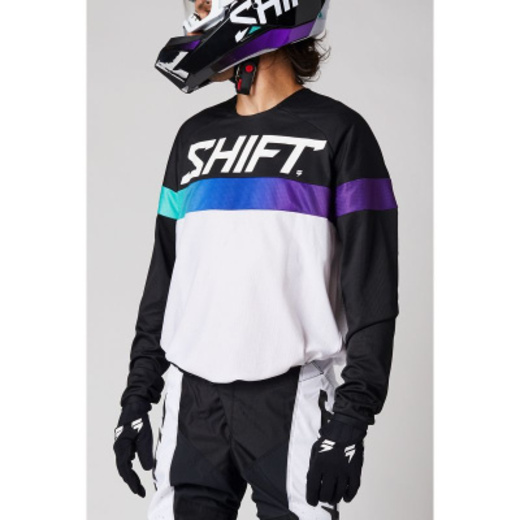 Мотоджерси Shift White Label Ultra Jersey White/Ultraviolet, S, 2021 (26449-476-S) pitbikemarket.ru