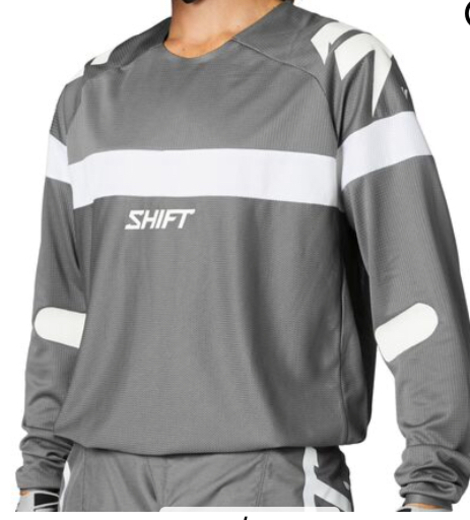 Мотоджерси Shift White Label Void Jersey Grey/White, L, 2021 (26490-187-L) pitbikemarket.ru