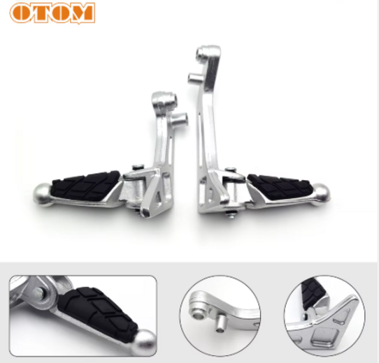 Подножки пассажира для эндуро мотоцикла (рама K8) OTOM (черные) pitbikemarket.ru