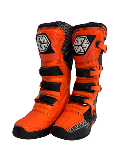 Мотоботы Scoyco MBM009 высокие оранжевые 39 pitbikemarket.ru