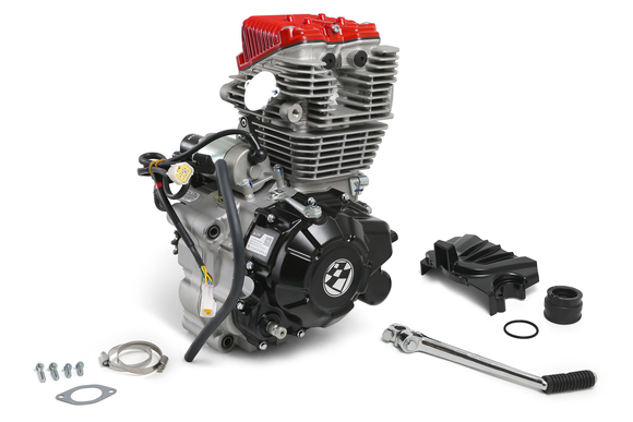 Двигатель в сборе на мотоцикл ZS172-6 CB250-R 4-х клапанный (250сс 4v) pitbikemarket.ru