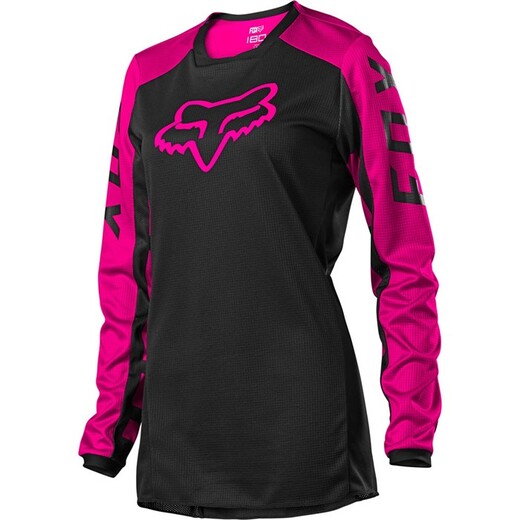 Мотоджерси женская Fox 180 Djet Womens Jersey Black/Pink, XS, 2021 (25853-285-XS) pitbikemarket.ru