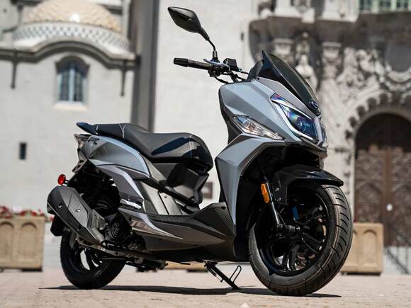 Скутер SYM Jet 14 200 серый pitbikemarket.ru