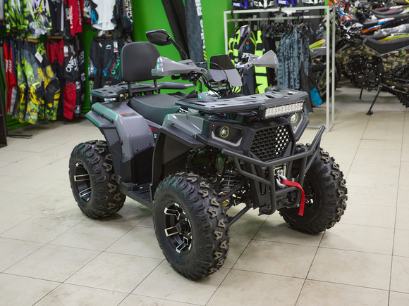 Бензиновый квадроцикл WHITE SIBERIA BARS 200CC PRO (серый) pitbikemarket.ru