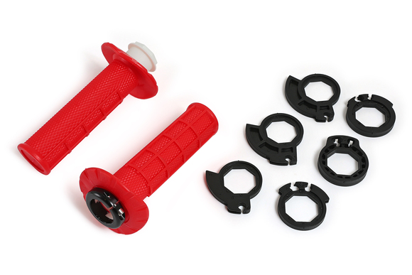 Ручки руля (грипсы) OTOM "Lock-on" (Красный) pitbikemarket.ru