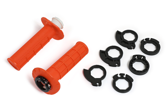 Ручки руля (грипсы) OTOM "Lock-on" (Оранжевый) pitbikemarket.ru