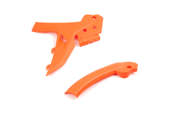 Защита рамы для эндуро мотоцикла тип KTM 2024-н.в (рама К10) оранжевая pitbikemarket.ru