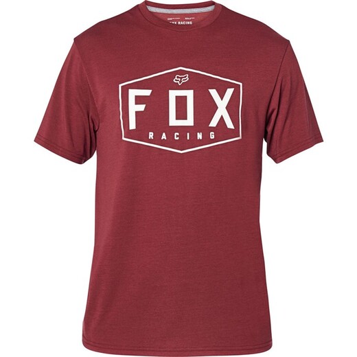 Футболка Fox Crest SS Tech Tee Взрослый, L, бордовый, 2020 (25993-527-L) pitbikemarket.ru